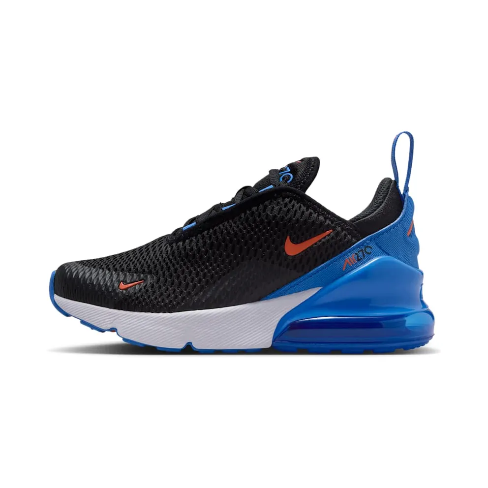 Nike Air Max 270 Black Blue Crystal Turf Orange (AO2372-047)