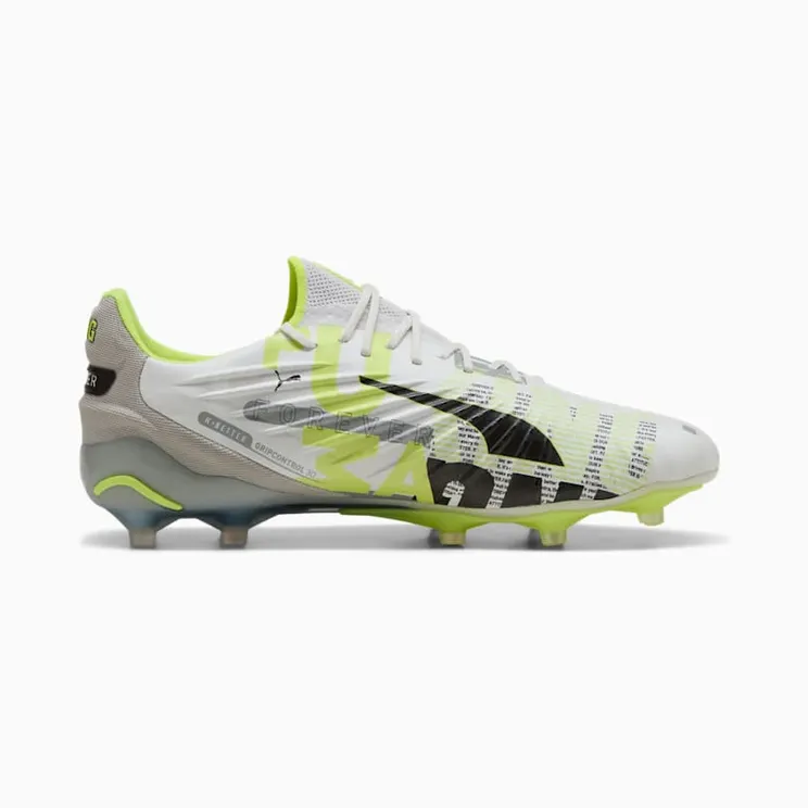 Puma KING ULTIMATE FOREVER FG AG “Feather Gray / Electric Lime / White / Flat Light Gray” (108426-01)