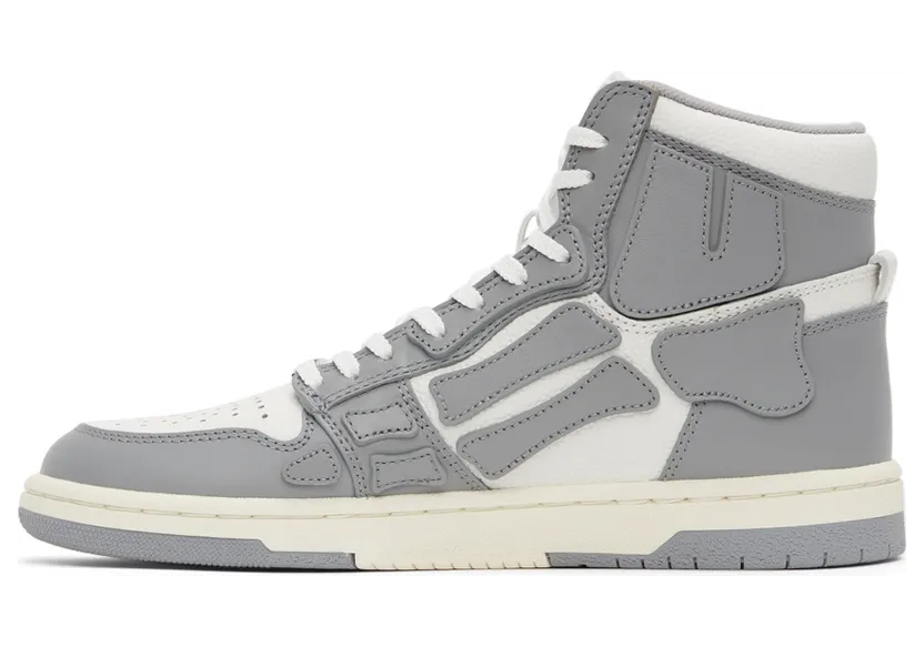 AMIRI White & Grey Hi Skel Top Sneakers (SS22MFS002) (3)