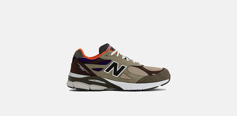 New Balance 990v3 MiUSA Teddy Santis Khaki Orange (M990BT3)