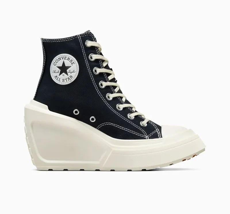 Converse Chuck 70 De Luxe Wedge Black/Black/Egret (A06478C)