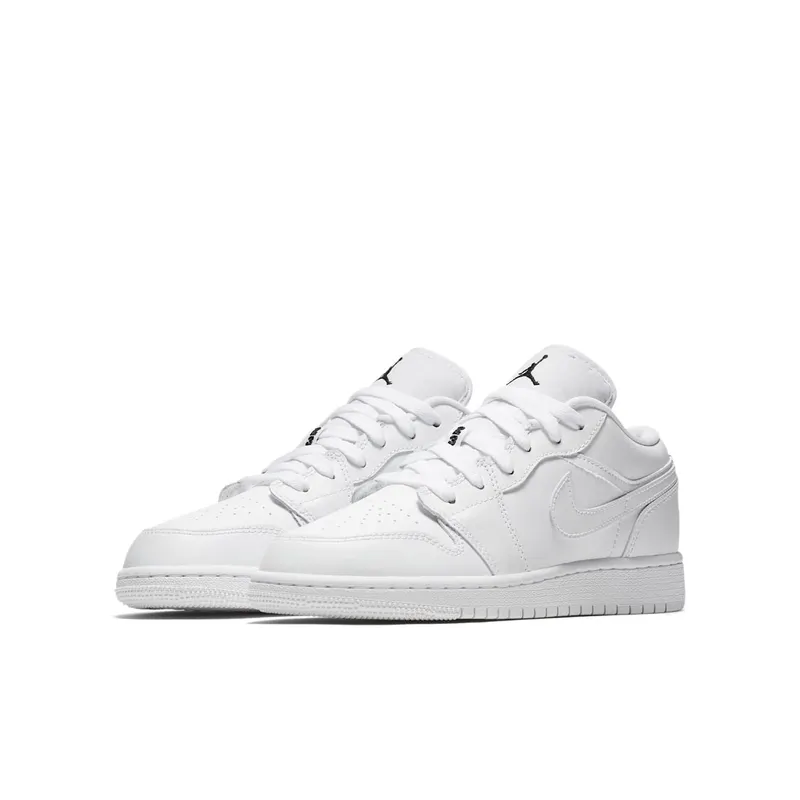 Jordan 1 Low Triple White (GS) White/Black (553560-110)