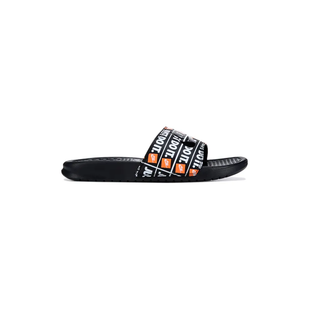 Nike Benassi JDI Black Orange Black/Black (631261-016)