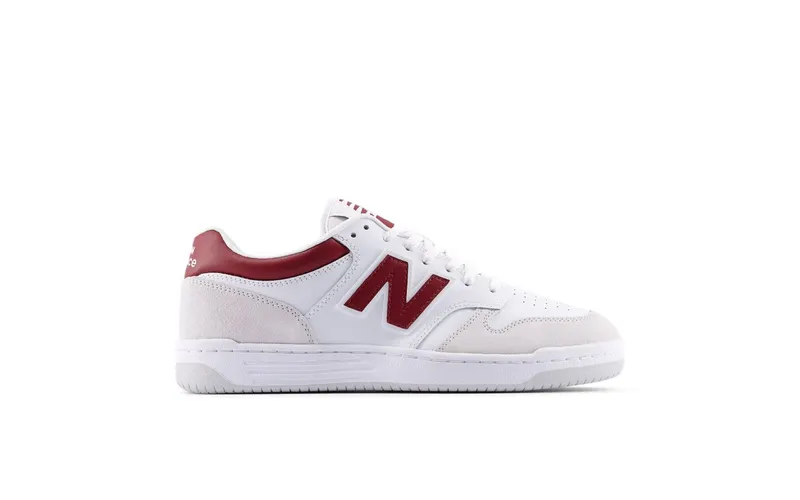 New Balance 480 White Beige Dark Red (BB480LIR)
