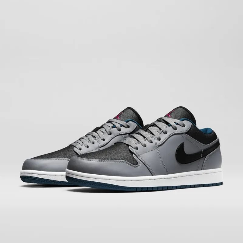 Jordan 1 Low Cool Grey Fusion Pink Space Blue