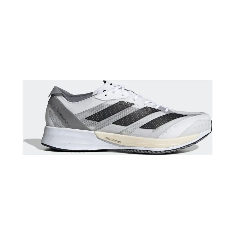 adidas Adizero Adios 7 Laufschuh Cloud White / Core Black / Grey Three (GX6646)