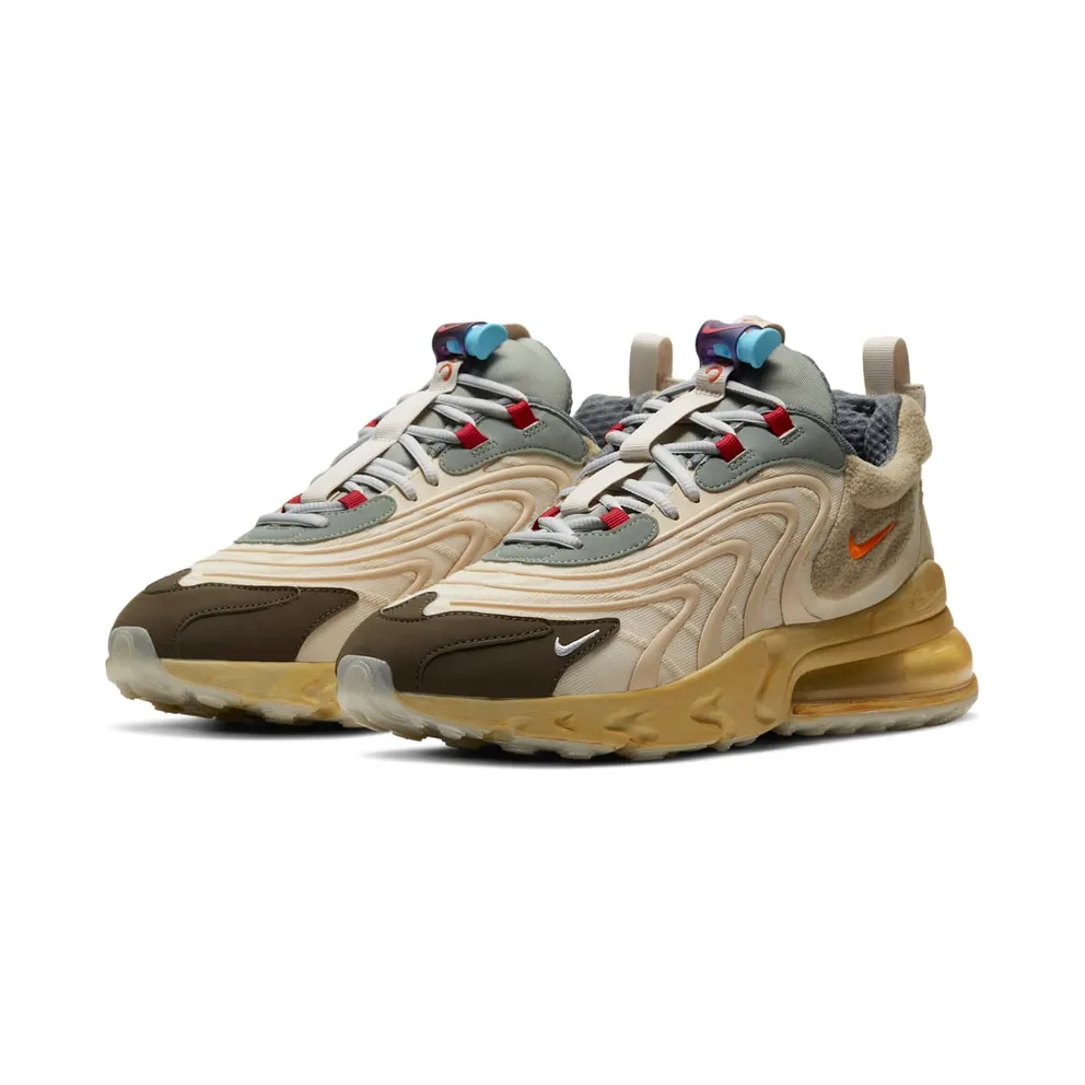 Nike Air Max 270 React ENG Travis Scott Cactus Trails Light Cream/Dark Hazel-Mica Green-Starfish (CT2864-200)