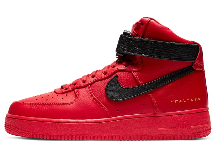 Nike x Alyx Air Force 1 University Red Black (CQ4018-601)