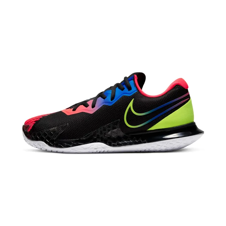 NikeCourt Air Zoom Vapor Cage 4 Hardcourt “Black / Laser Crimson / Racer Blue / Volt” (CD0424-007)