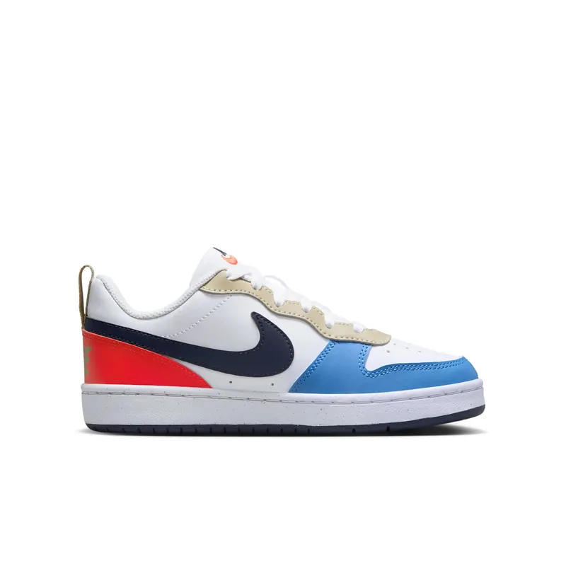 Nike Court Borough Low Recraft White Light Crimson Blue Beyond Thunder Blue (DV5456-124)