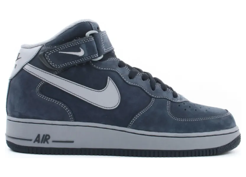 Nike Air Force 1 Mid Dark Obsidian Stealth (306352-401)