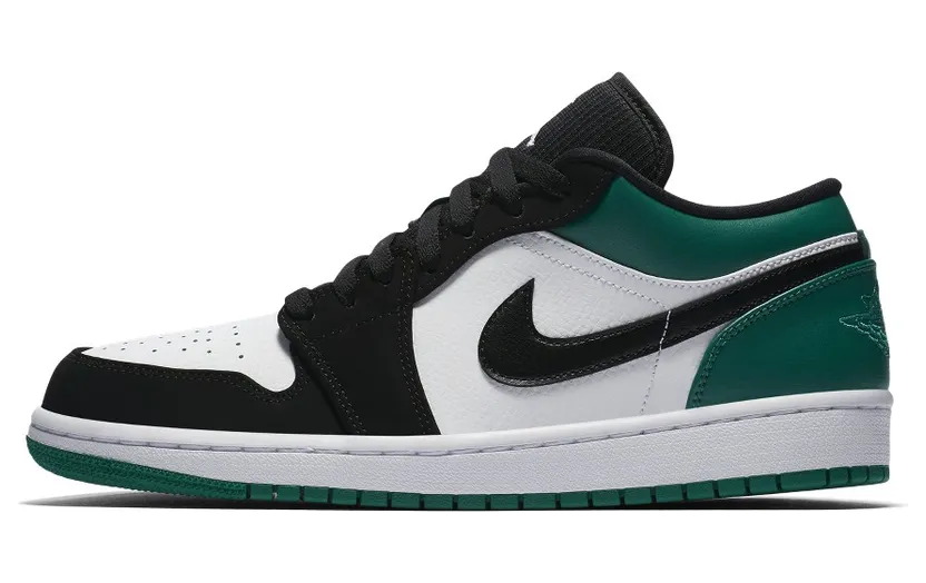 Air Jordan 1 Low White Black Mystic Green (553558-113)