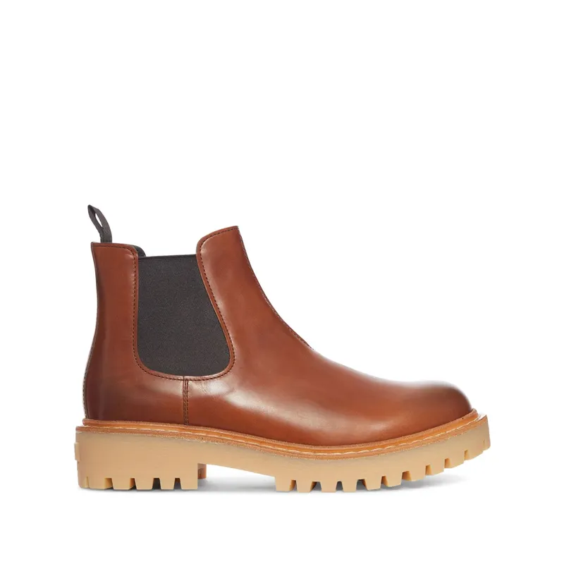 Prada Leather Ankle “Brown/Black” (2TE211 F G000 070 F0046)