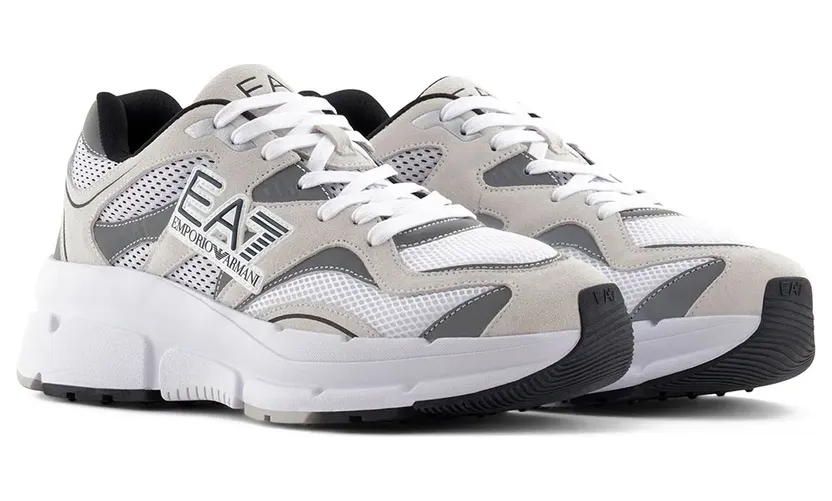 Ea7 Emporio Armani sneaker Triple White / Silver (X8X237XK425M01969)