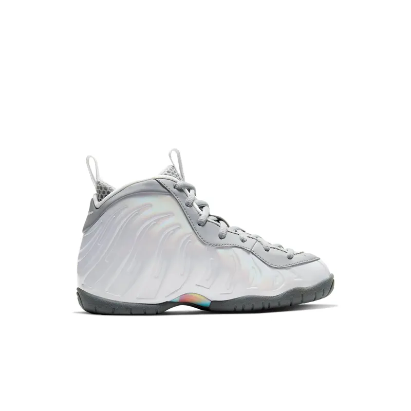 Nike Air Foamposite One Light Smoke Grey (PS) Light Smoke Grey/White-Blue Fury (CU1055-001)