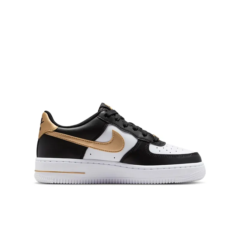 Nike Air Force 1 Low Black White Metallic Gold (CT3839-009)