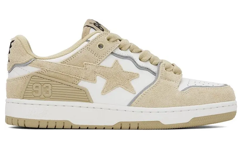 A Bathing Ape Bape SK8 Sta Beige Suede (1J80-191-057-BEI)