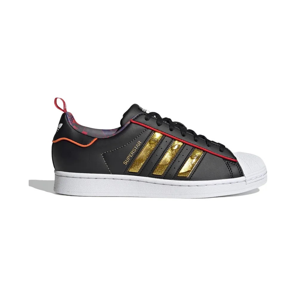 adidas SUPERSTAR Core Black / Gold Metallic / Scarlet (S24184)