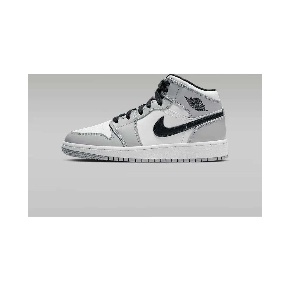 Air Jordan Nike AJ I 1 Mid ‘Light Smoke Grey’ (GS) (2020) (554725-092)