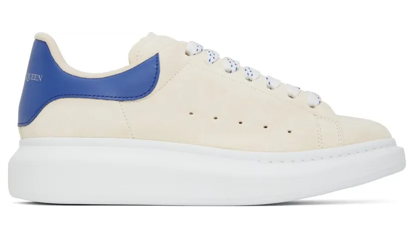 Alexander McQueen Off-White Oversized Sneaker 7712 VANILLA/COBALT (688520WIA5E)