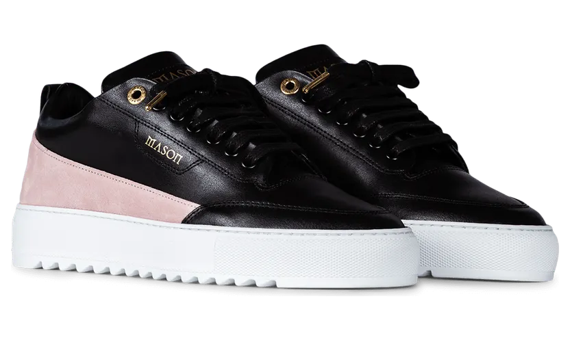 Mason Garments Torino Leather Pink Schwarz (FW19-35A)