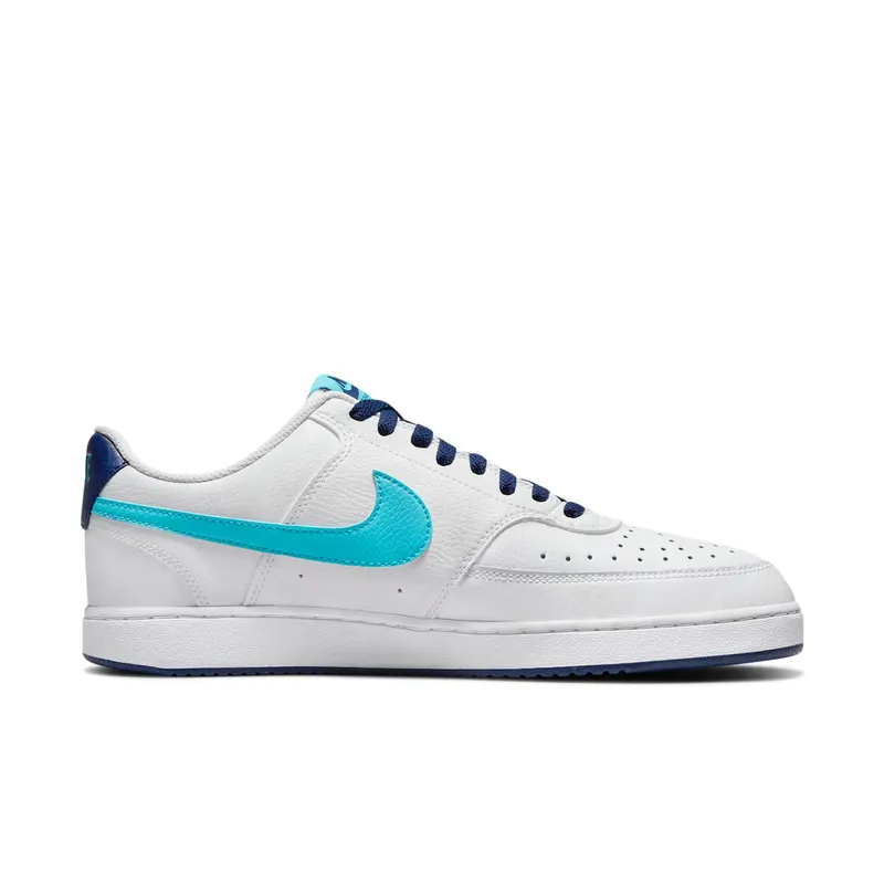 Nike Court Vision Low White Blue Void Turquoise (DM1187-100)