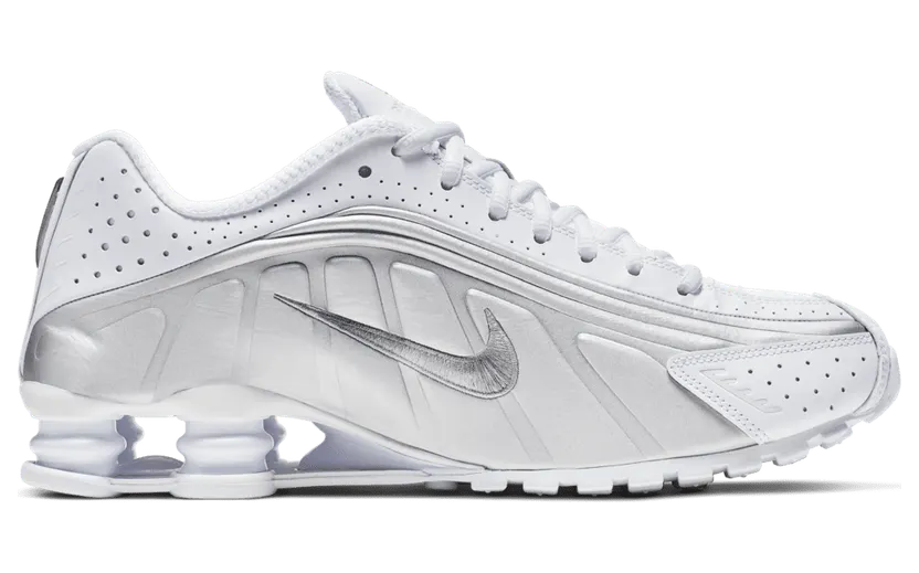 Nike Shox R4 White Metallic Silver (104265-131)