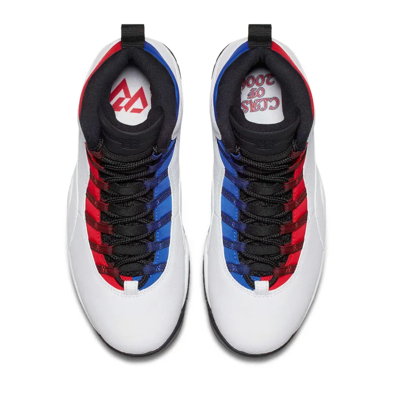 Jordan 10 Retro Russell Westbrook Class of 2006 White/Black-University Red-Hyper Royal (310805-160)
