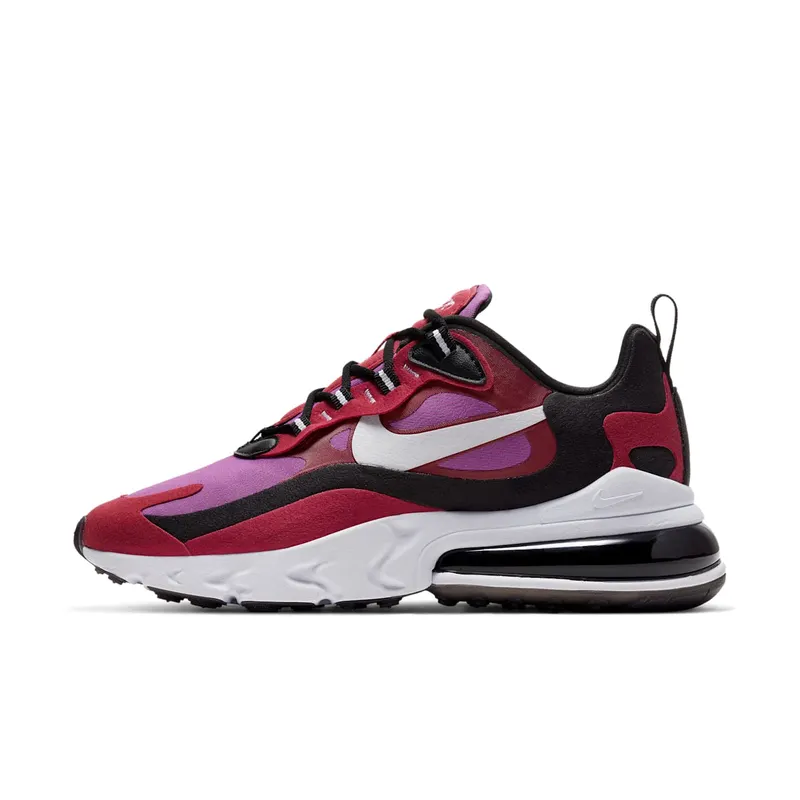 Nike Air Max 270 React Noble Red (W) White/Black.Noble Red/Vivid Purple (CI3899-600)