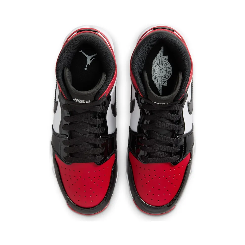 Jordan 1 Mid Cleat Patent Bred Toe (HF6883-601)