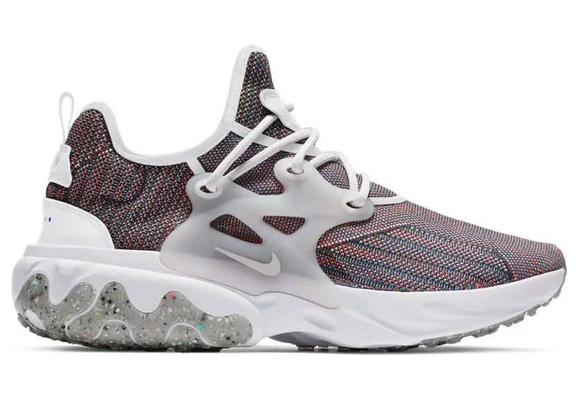 Nike React Presto Flyknit Multi White