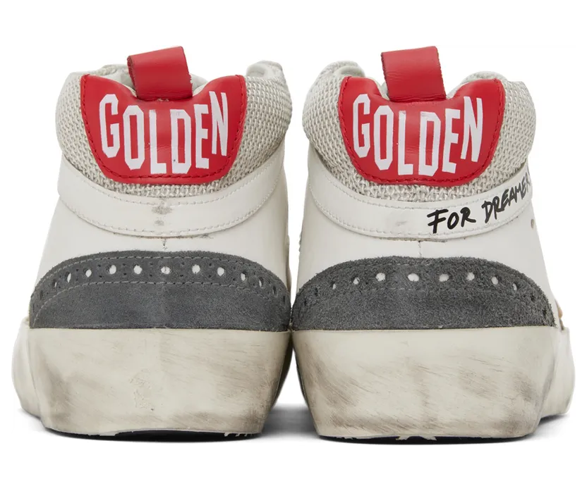 Golden Goose White & Gray Mid Star Double Quarter Sneakers (GMF00123.F002440.10870) (2)