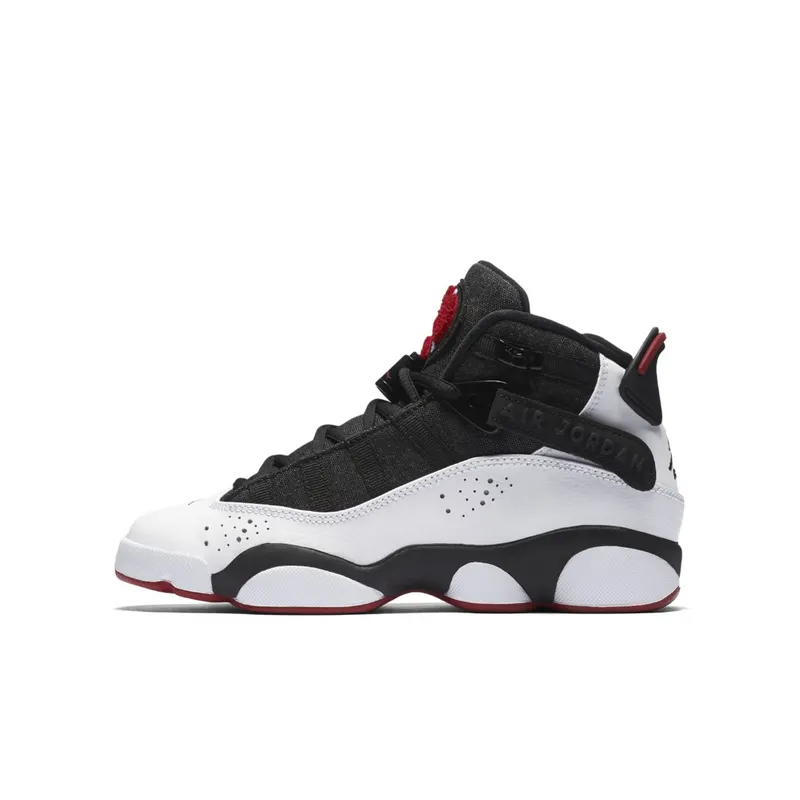 Nike Jordan 6 Rings Black Gym Red (GS) Black/Gym Red/Black (323419-012)