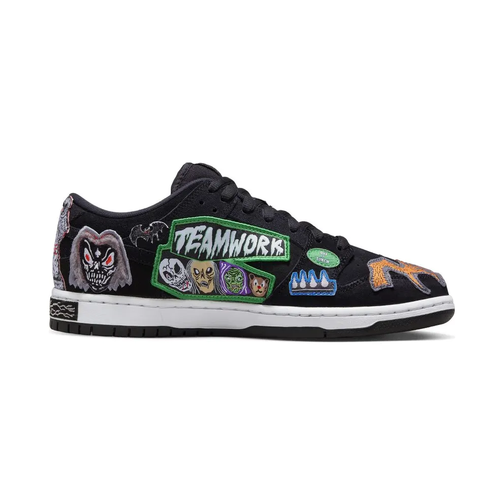 Nike SB Dunk Low Pro Black/Multi-Colour/White (DQ4488-001)
