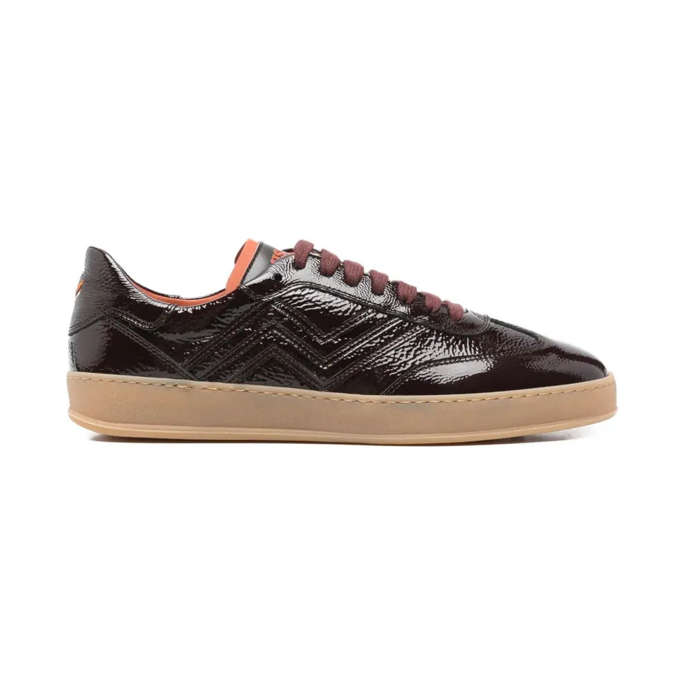 Missoni Lakleren with zigzag-patroon – Brown (MWL029)