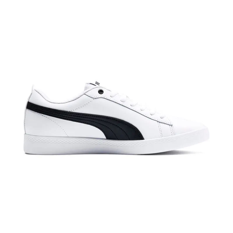 Puma Smash v2 leren White/Black (365208-01)
