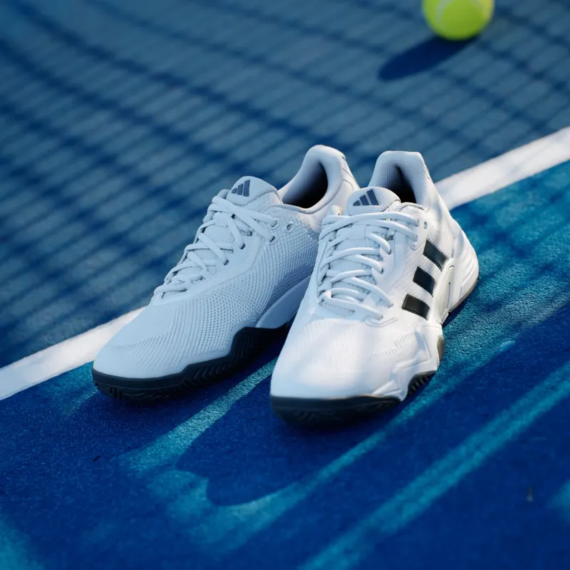 Adidas Solematch Control 2 Tennis Shoes Cloud White / Black Blue Met. / Silver Metallic (IF9110)