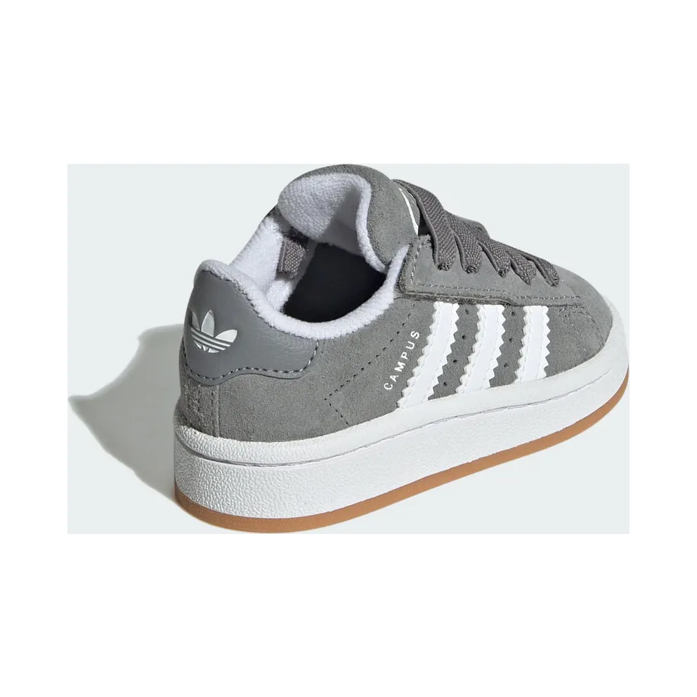 adidas Campus 00s Comfort Closure Elastic Lace Shoes Kids Grey Three / Cloud White / Gum (JI4334)
