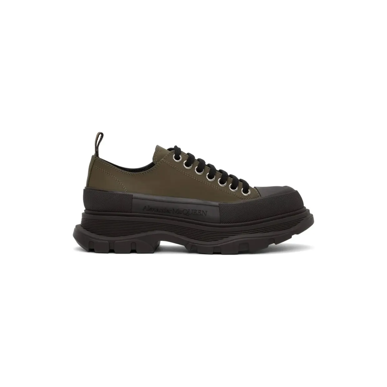Alexander McQueen Tread Slick Low Lace Up Khaki (604257 W4L51 3241)