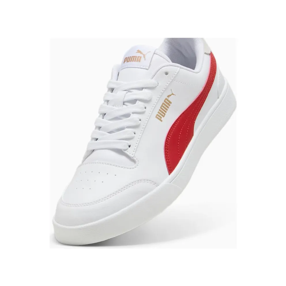 Puma Shuffle White / Club Red / Gold (309668-31)