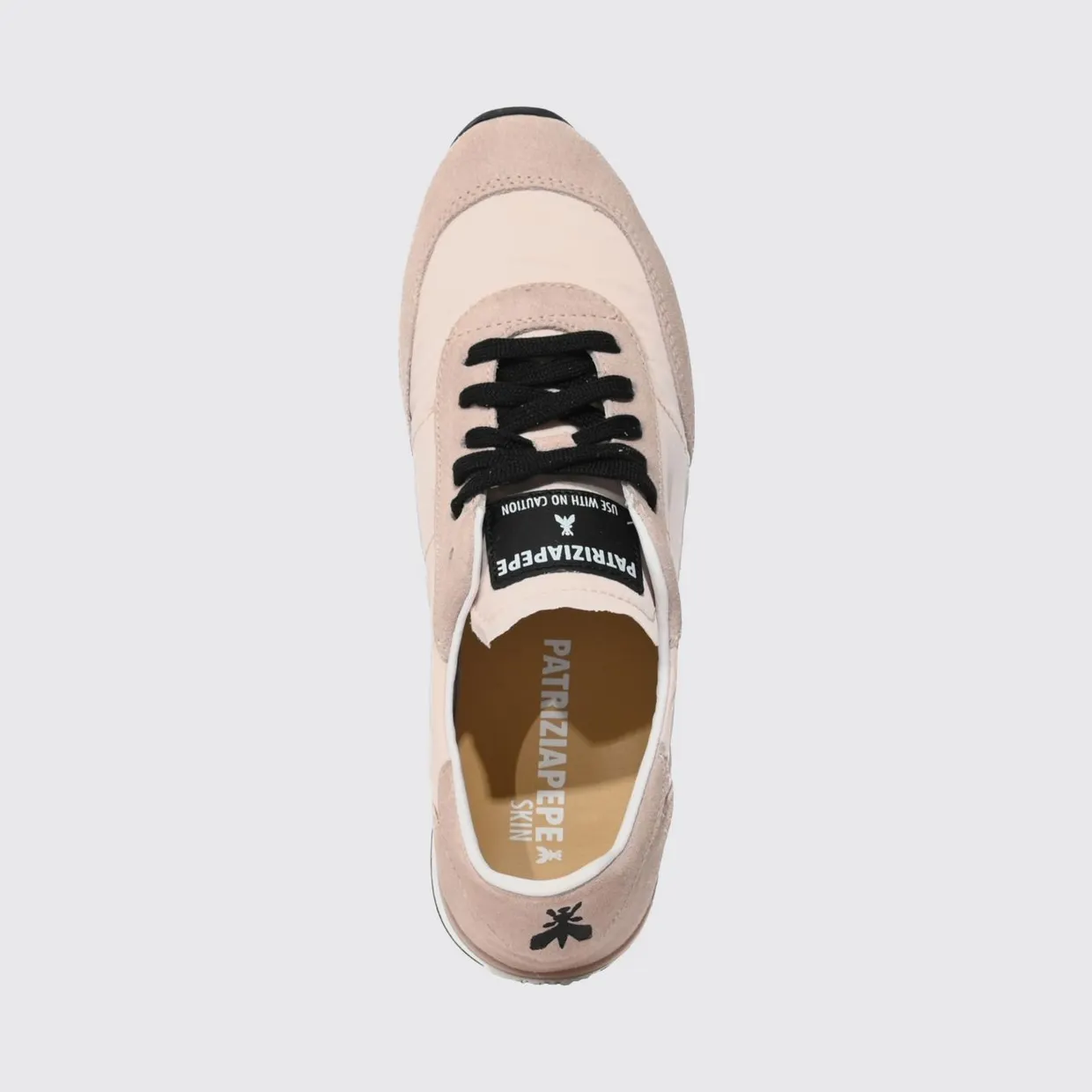 Patrizia Pepe Skin ’93 Sneakers in Suede and Nylon Pink (2Z0054V040F301) (3)