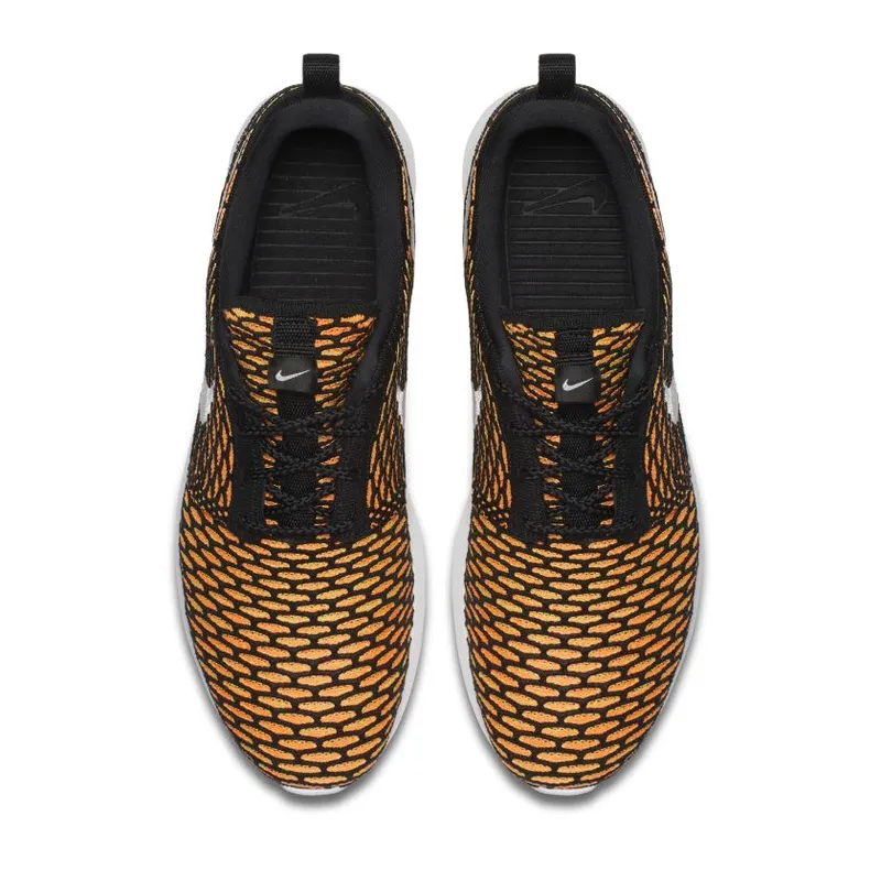 Nike  Roshe Nm Flyknit Black/White-Total Orange-Volt Black/White-Total Orange-Volt (677243-018)