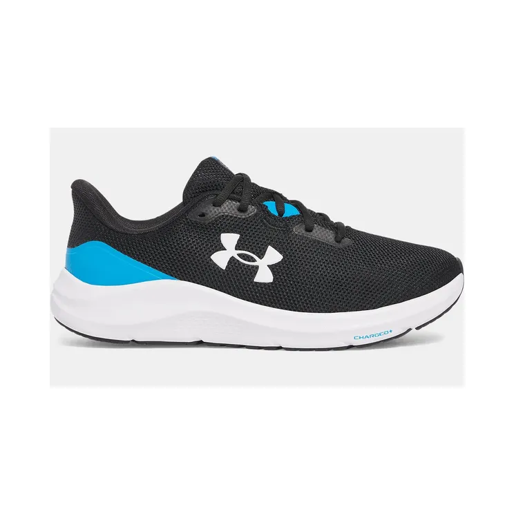 Under Armour Charged Pursuit 4 Black Electric Blue White (3028254-003)