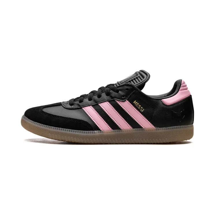Adidas Samba Messi Indoor “Core Black / Gold Metallic / Gum” (JP7845)