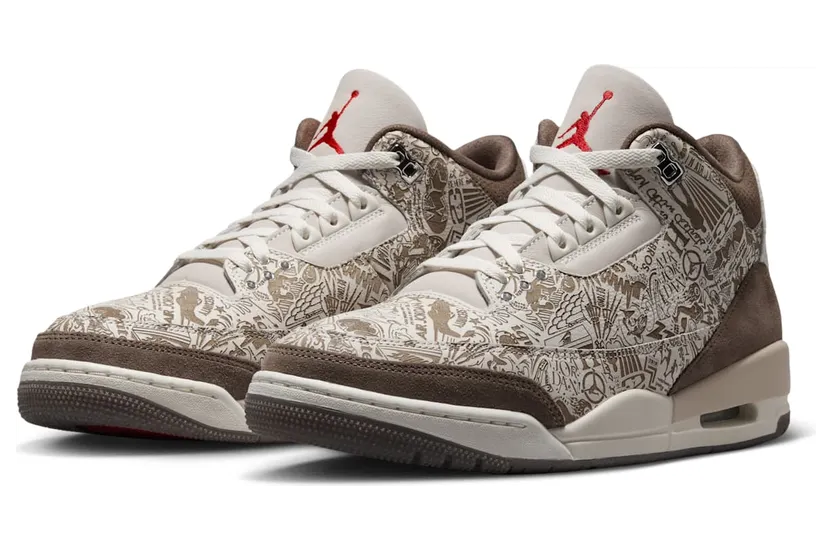 Air Jordan 3 “Laser” (JA1369-001): de hele upper is één tekening (5)