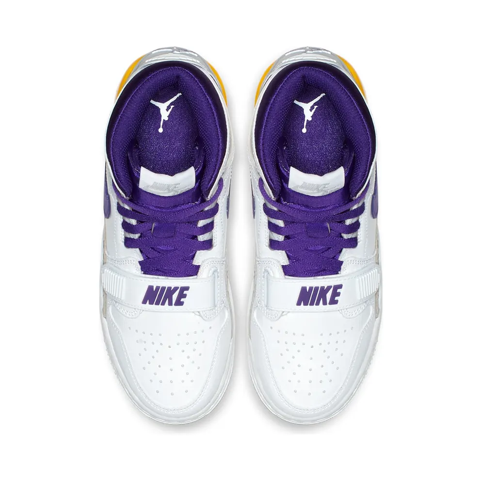 Jordan Legacy 312 Lakers (GS) White/Field Purple-Amarillo (AT4040-157)
