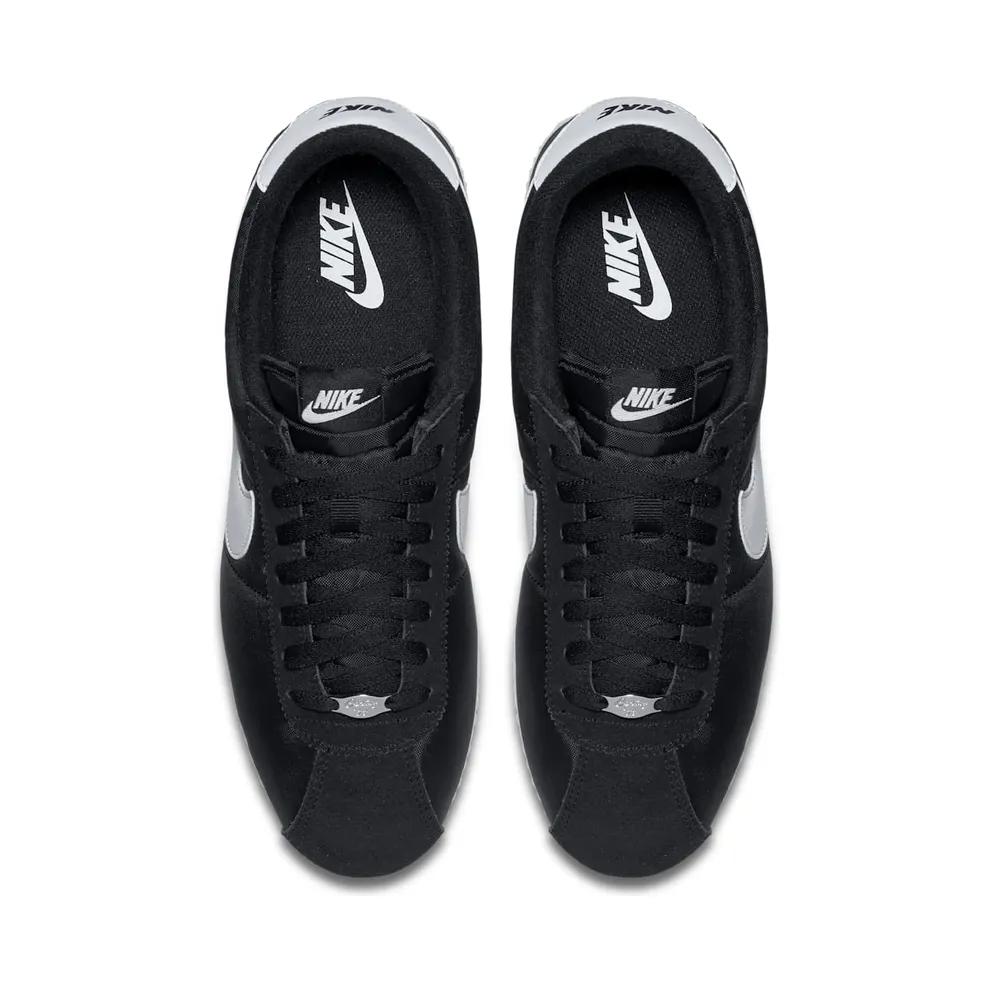 Nike Cortez Basic Nylon Black White-Metallic Silver Black/White-Metallic Silver (819720-011)