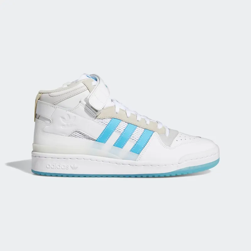 adidas Forum 84 Mid ADV Cloud White / Signal Cyan / Grey One (H01019)