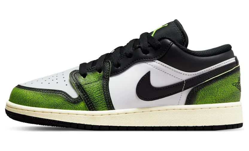 Air Jordan 1 Low SE GS Electric Green – “Black / White / Sail / Electric Green” (DO8244-003)