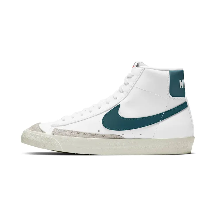 Nike Blazer Mid 77 Vintage “White / Sail / Dark Teal Green” (BQ6806-112)